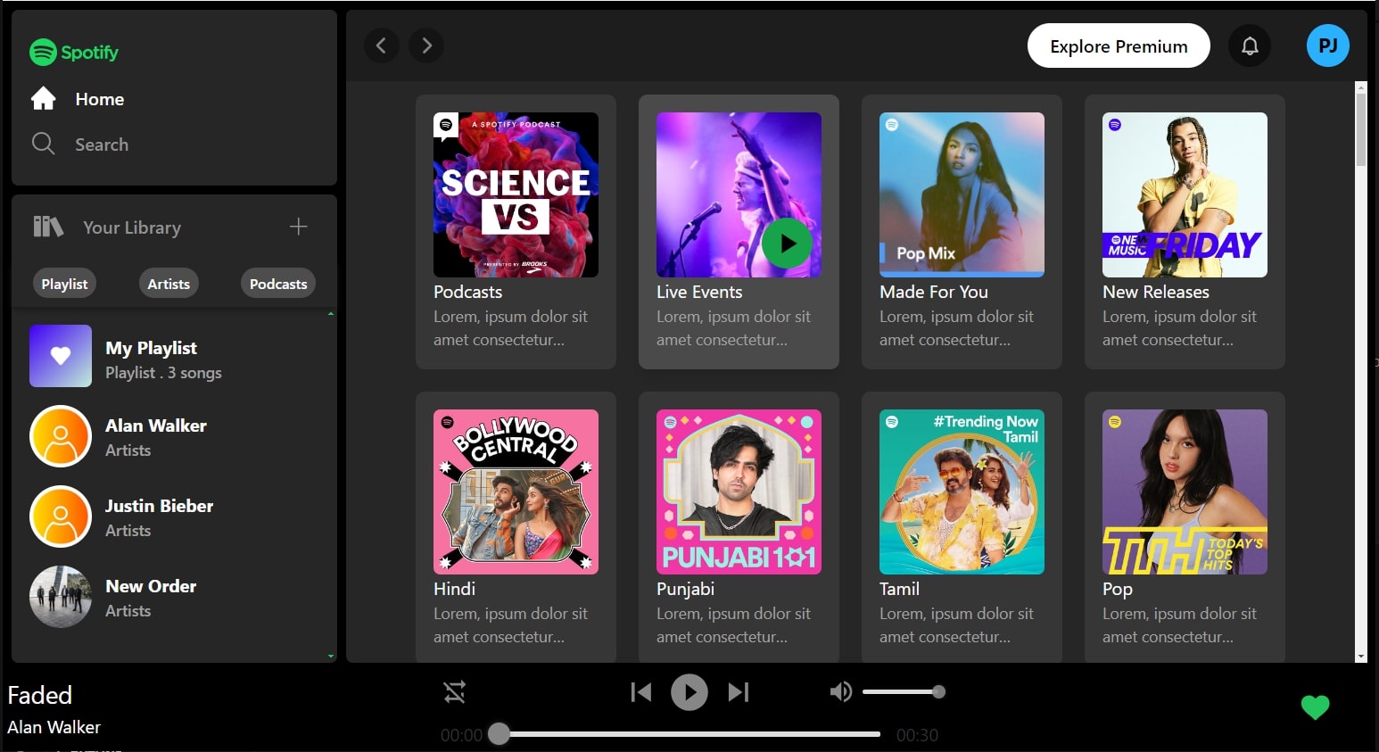 Spotify Clone